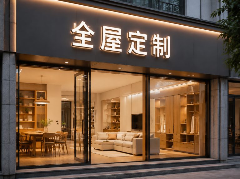 利州区家具门店LED发光字招牌